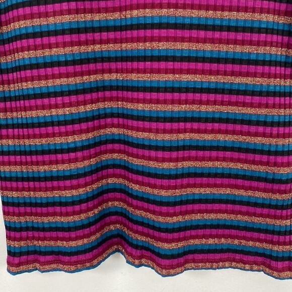 Tina Turk Ribbed Multi colored Colored Top Long Sleeve - Picture 4 of 11